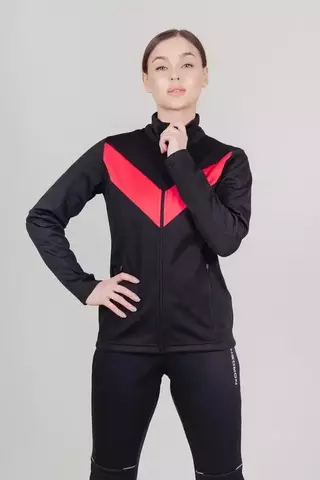 Женский утепленный разминочный костюм Nordski Base Premium black-pink