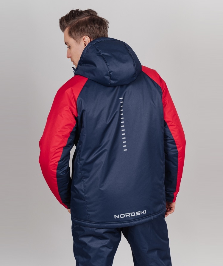 Nordski Premium Sport теплая лыжная куртка мужская navy-red - 6
