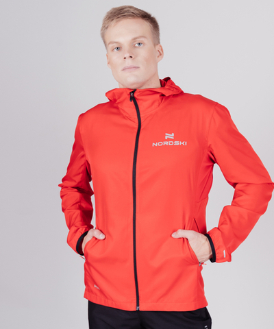 Мужская куртка для бега Nordski Run red