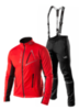 Victory Code Dynamic разминочный лыжный костюм с лямками red - 1