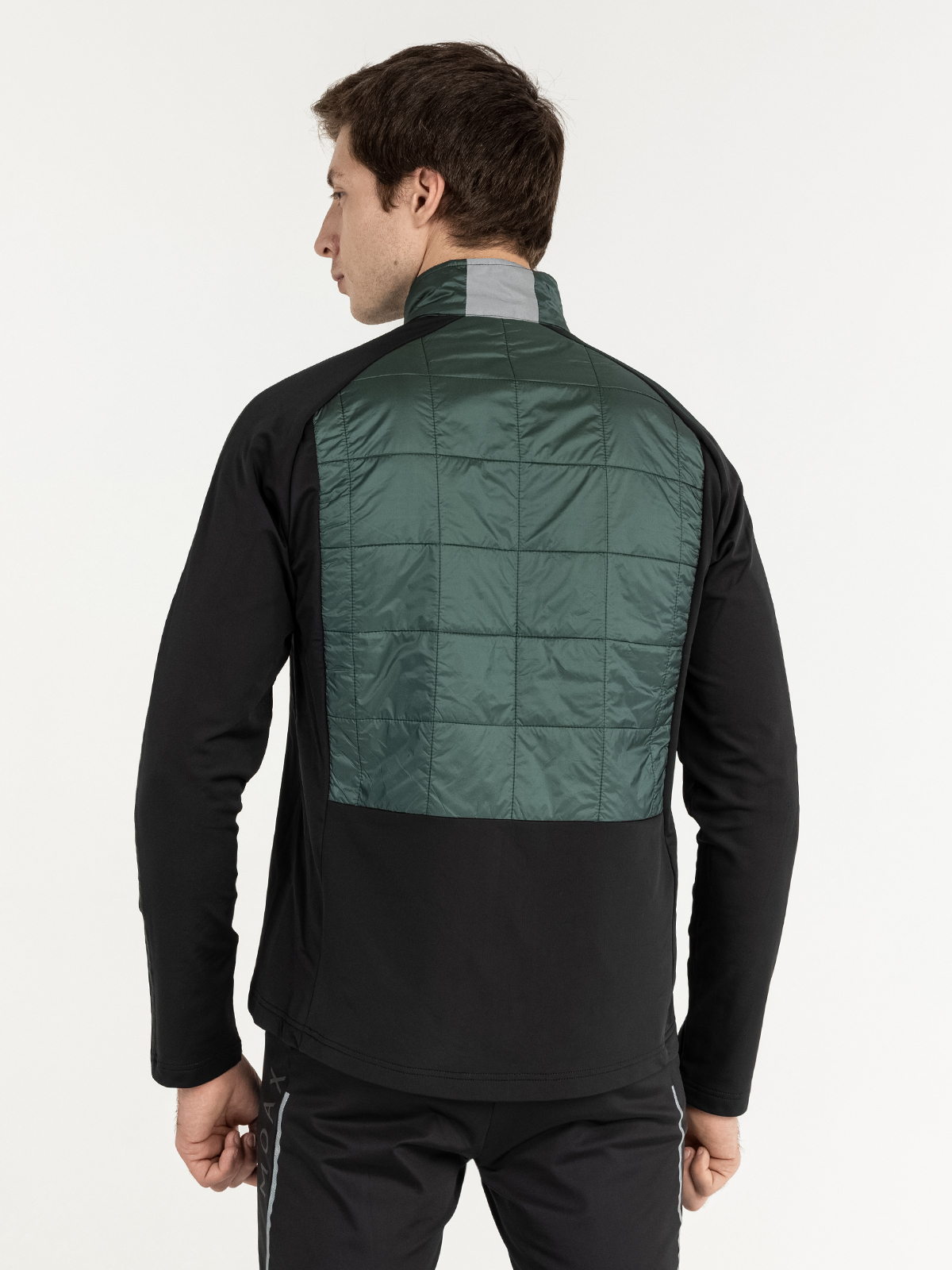 Мужская тренировочная беговая куртка Moax Tauri Stretch Fit темно-зеленая - 3