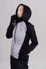 Женская тренировочная куртка с капюшоном Nordski Hybrid Hood black-grey - 2