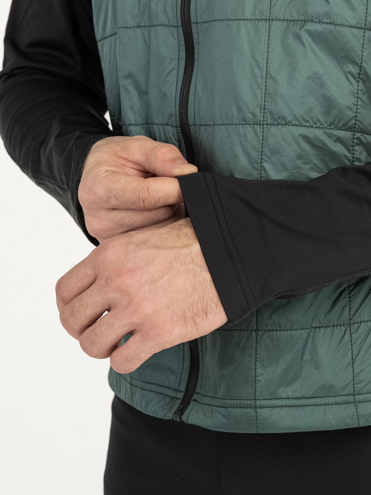 Мужская тренировочная беговая куртка Moax Tauri Stretch Fit темно-зеленая - 5