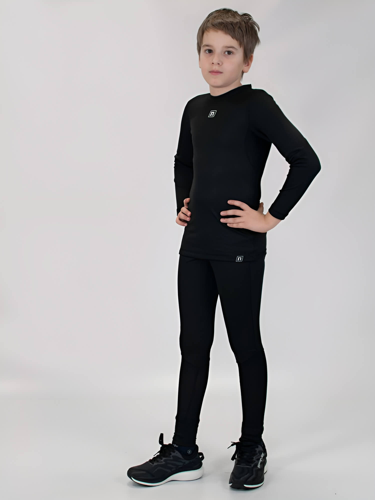 Детское термобелье кальсоны с ветрозащитой Noname JR Arctos WS 24 black - 3