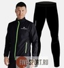 Nordski Jr Motion Premium беговой костюм детский Black-Yellow - 1