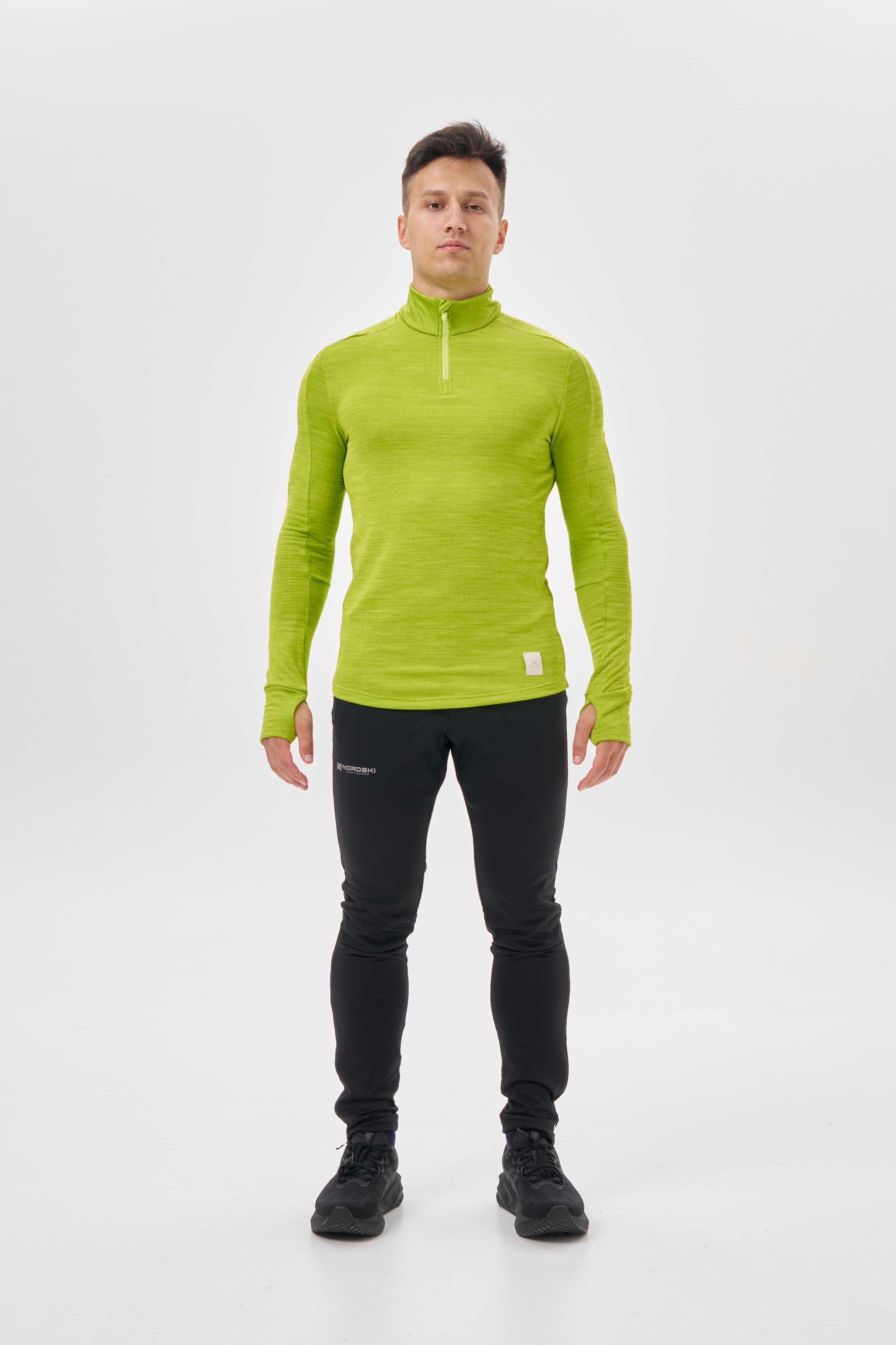 Мужской утепленный лонгслив Nordski Impulse lime - 11