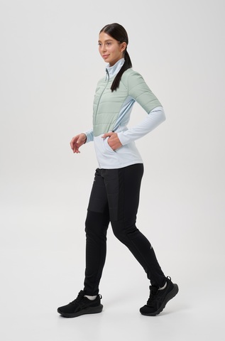 Женский костюм для лыж и бега зимой Nordski Hybrid Pro 2.0 pearl blue-ice mint