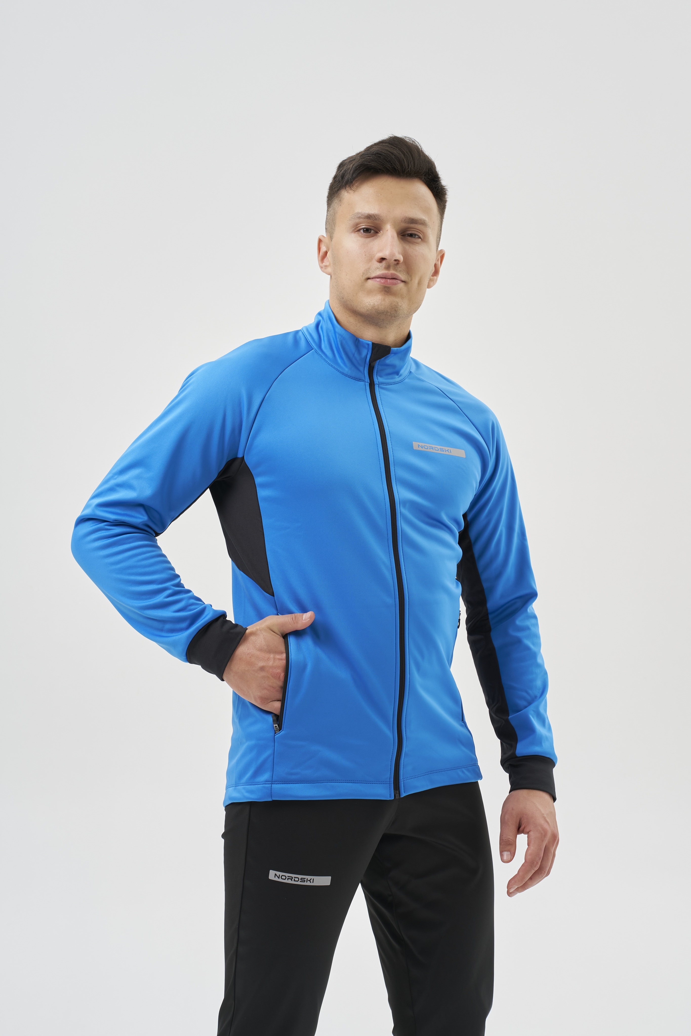 Мужской тренировочный лыжный костюм Nordski Core saphire-black - 6