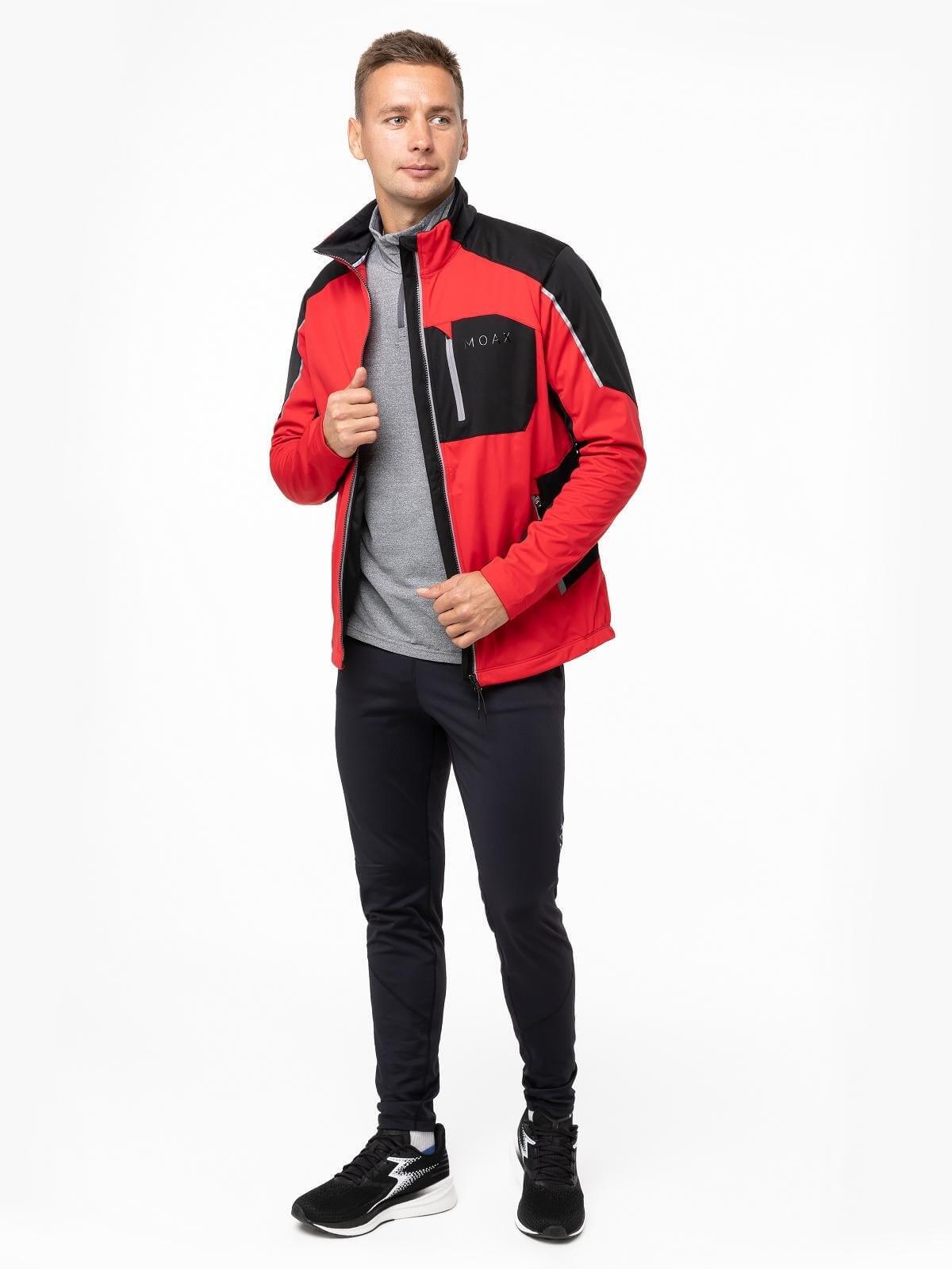 Мужская лыжная куртка Moax Uhta Softshell Light красная - 8