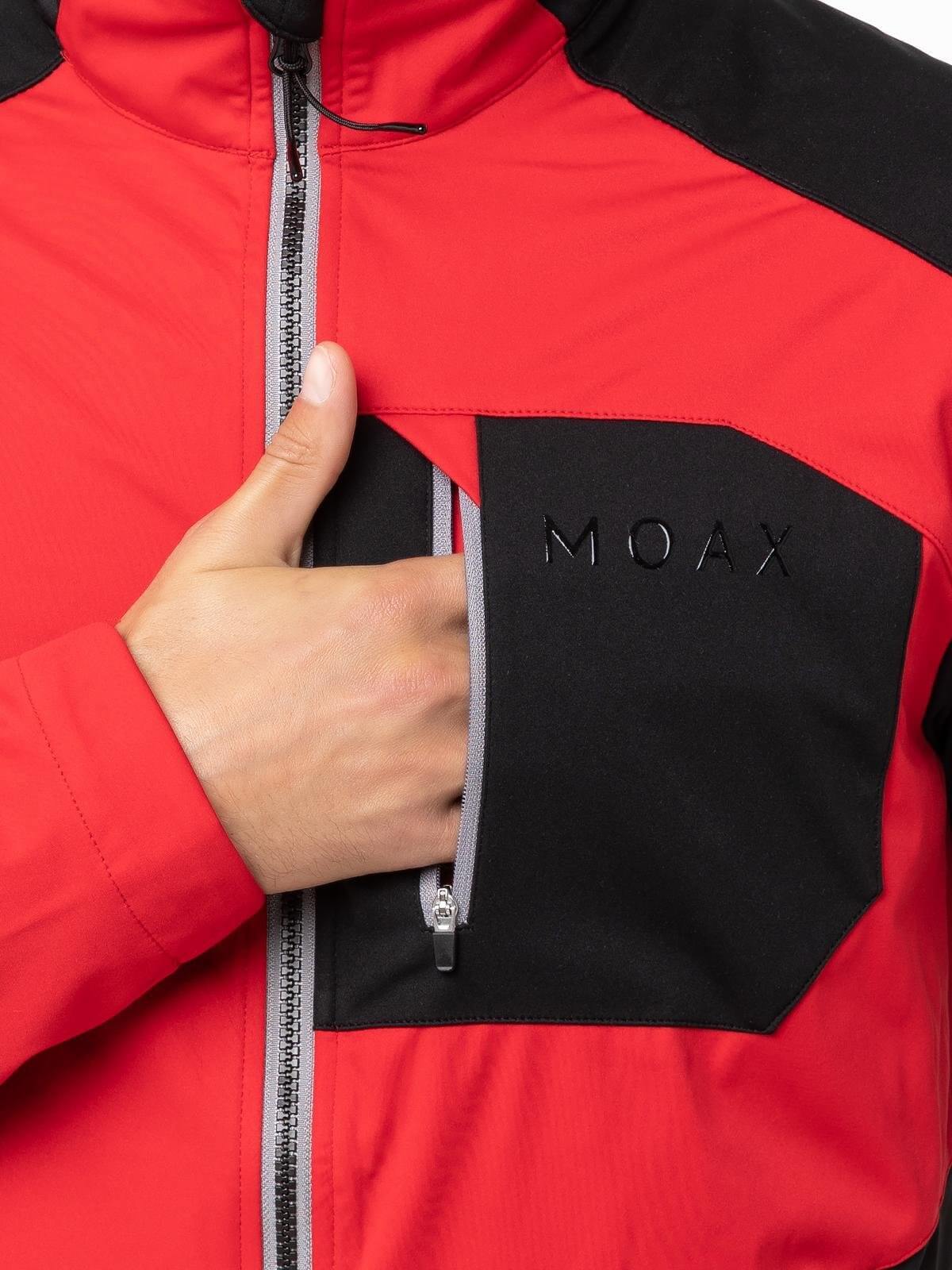 Мужская лыжная куртка Moax Uhta Softshell Light красная - 5