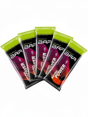 Набор энергетических батончиков PowerUp Bar Fruit+Nuts изюм, яблоко, корица, миндаль