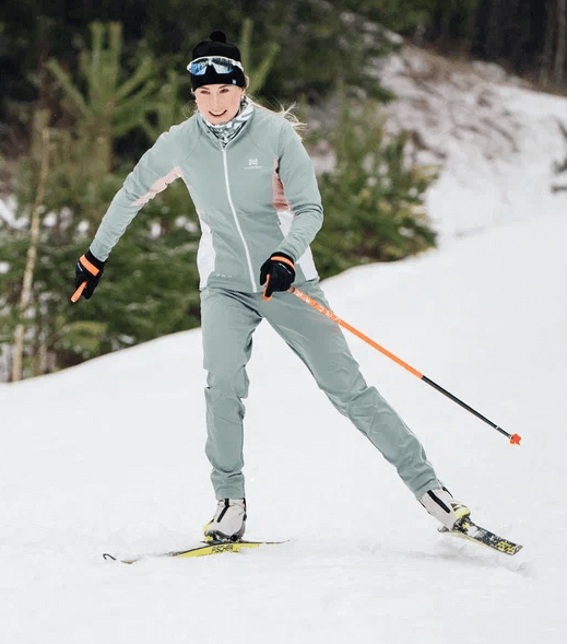 УЦЕНКА-Женские тренировочные лыжные брюки Nordski Pro ice mint - 13