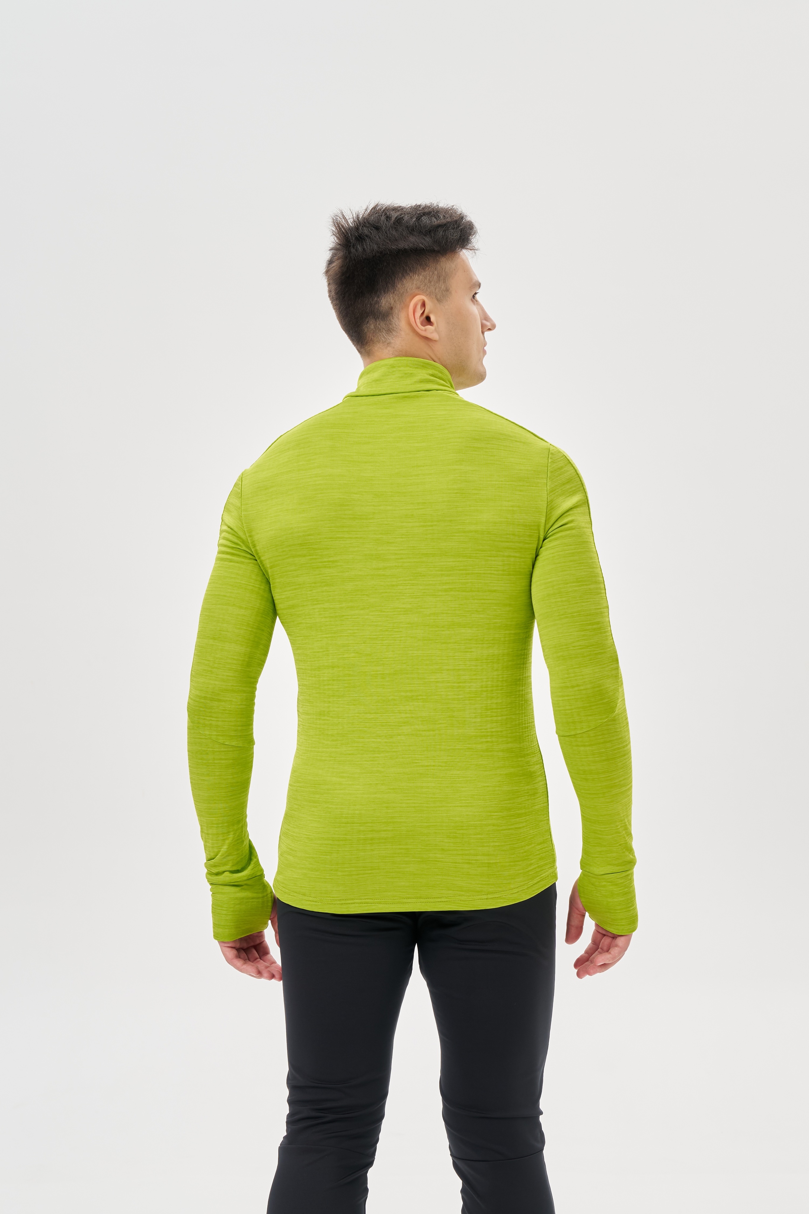 Мужской утепленный лонгслив Nordski Impulse lime - 4
