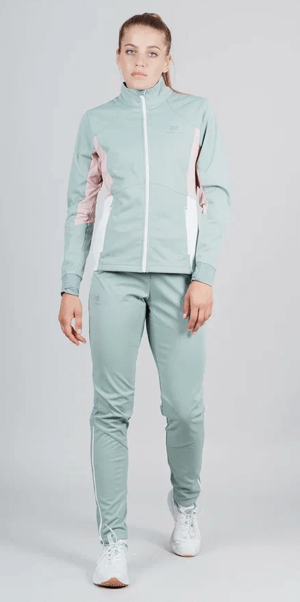 УЦЕНКА-Женские тренировочные лыжные брюки Nordski Pro ice mint - 15