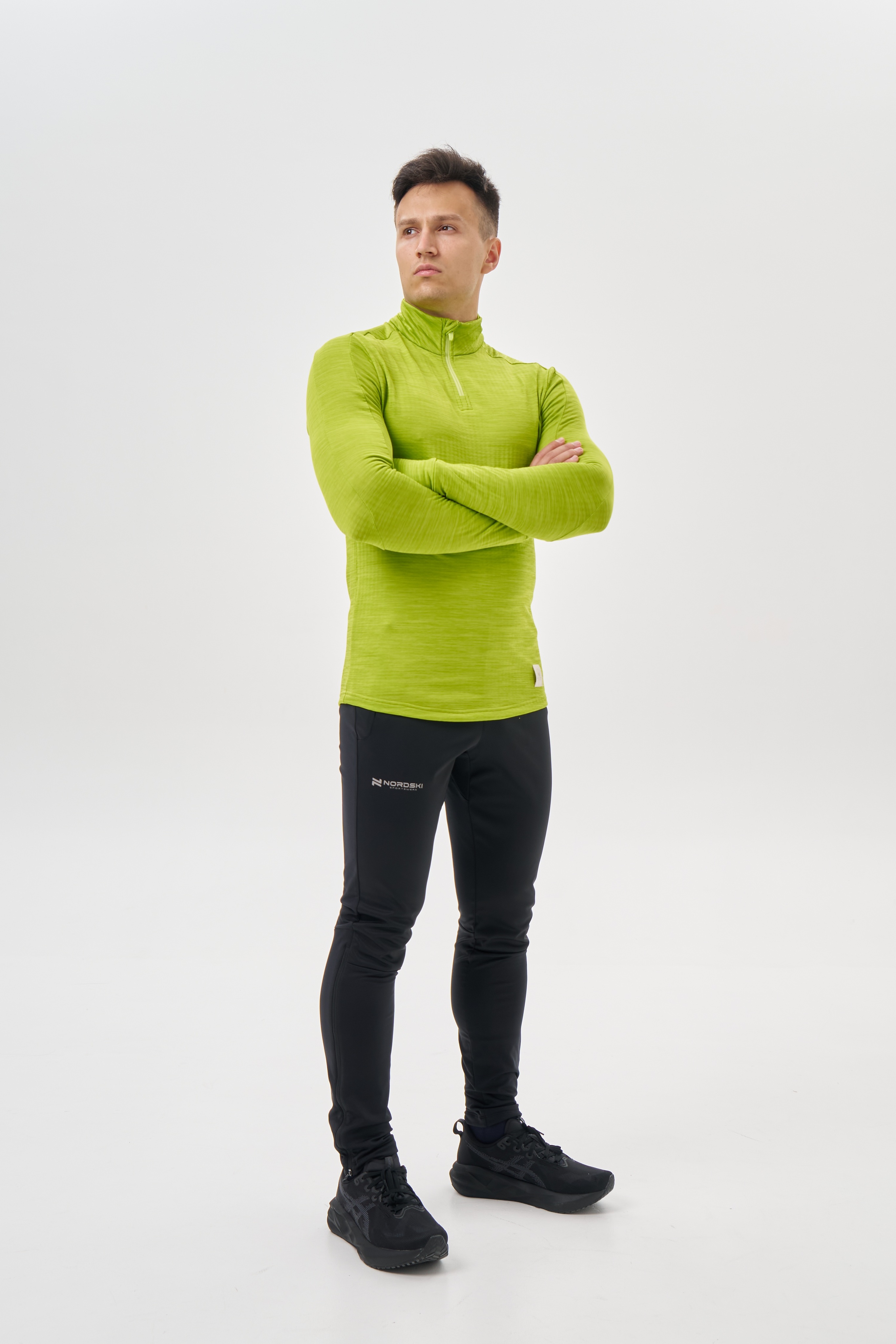 Мужской утепленный лонгслив Nordski Impulse lime - 12