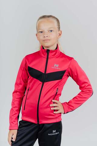 Детский утепленный лыжный костюм Nordski Jr Base Premium pink