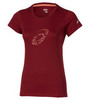 Asics Graphic SS Top Женская футболка красная - 3