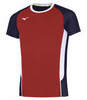 Mizuno Premium High Kyu Tee футболка для волейбола мужская красная-синяя - 1