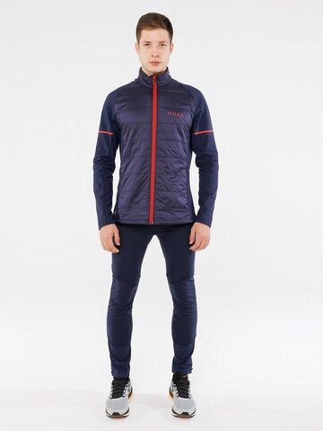 Мужской тренировочный лыжный костюм Moax Tauri Stretch Fit Softshell чернильно-синий