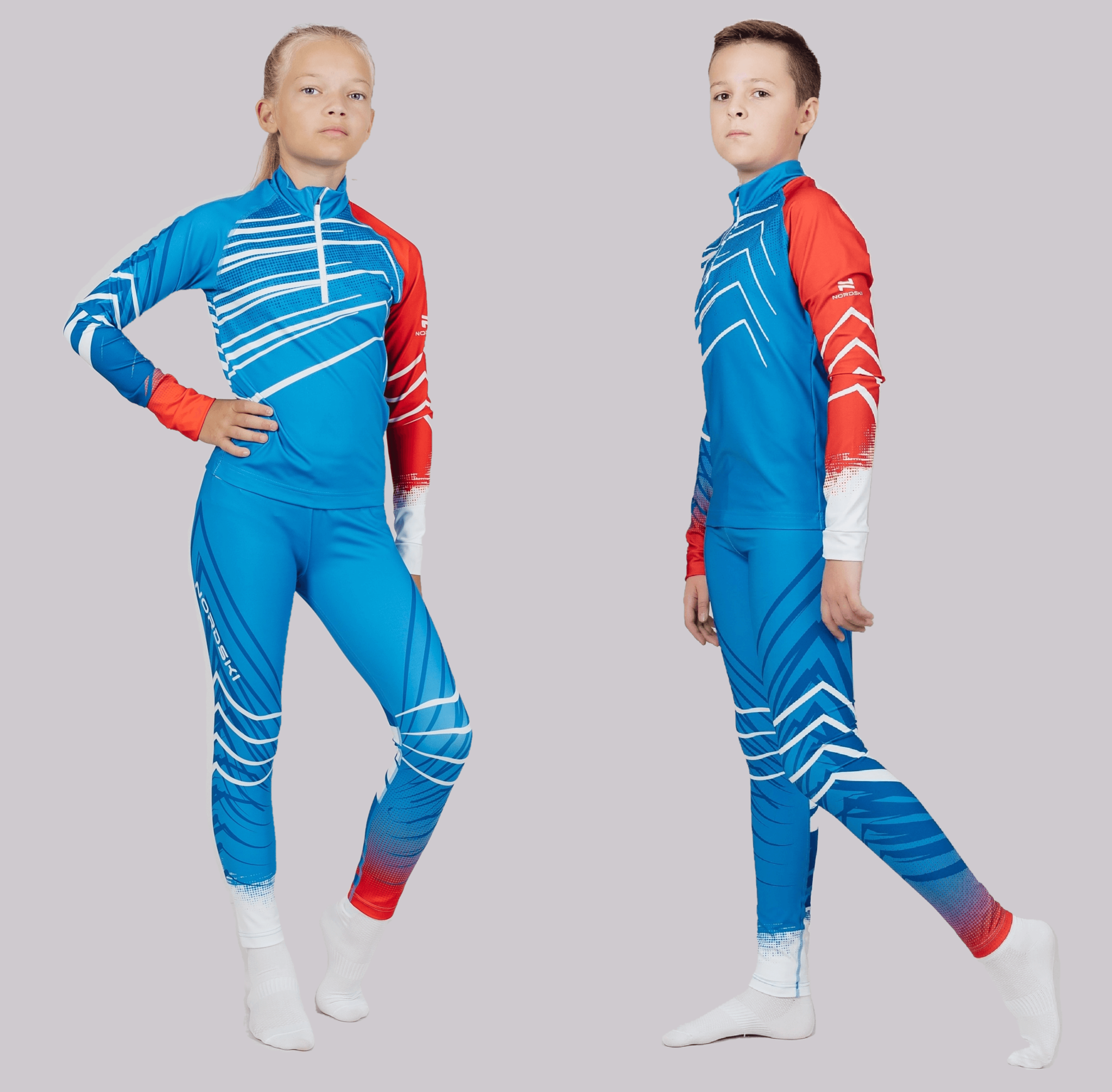 Детский и подростковый лыжный гоночный костюм Nordski Jr Pro RUS