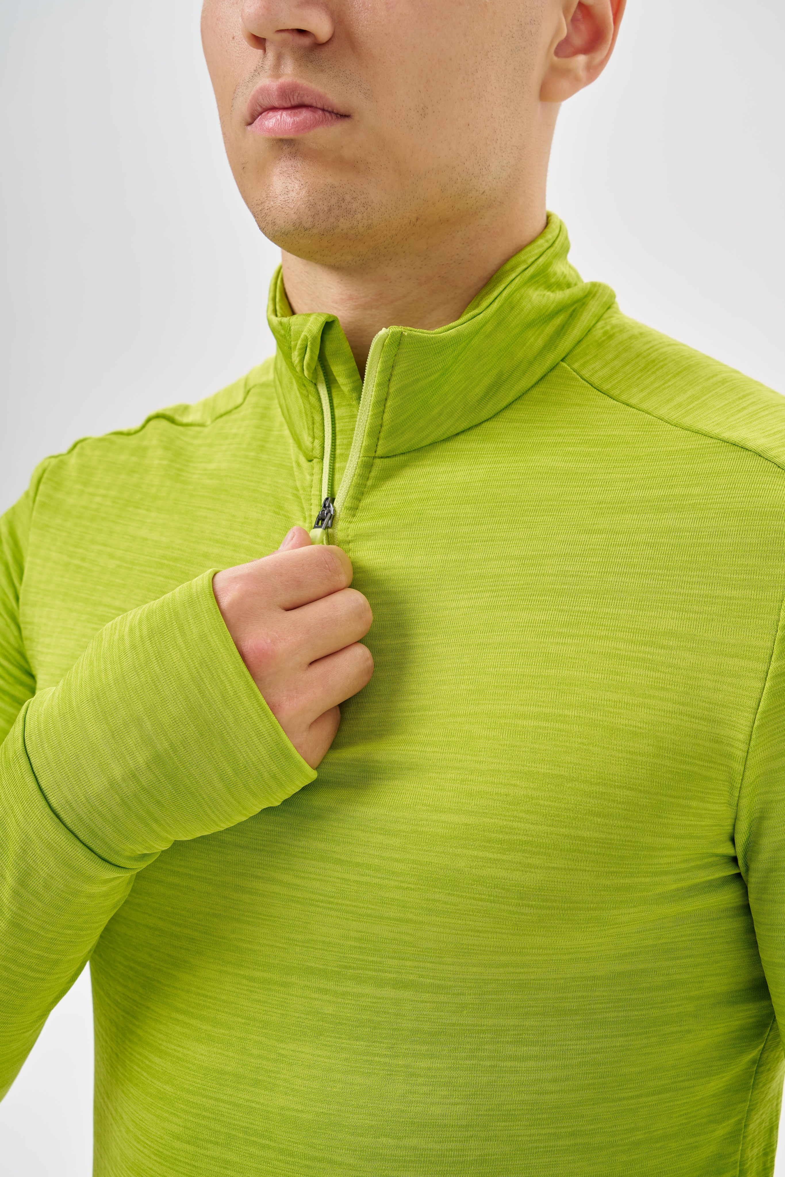 Мужской утепленный лонгслив Nordski Impulse lime - 5