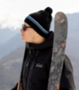 Теплая лыжная шапка Nordski Frost черная-синяя - 3