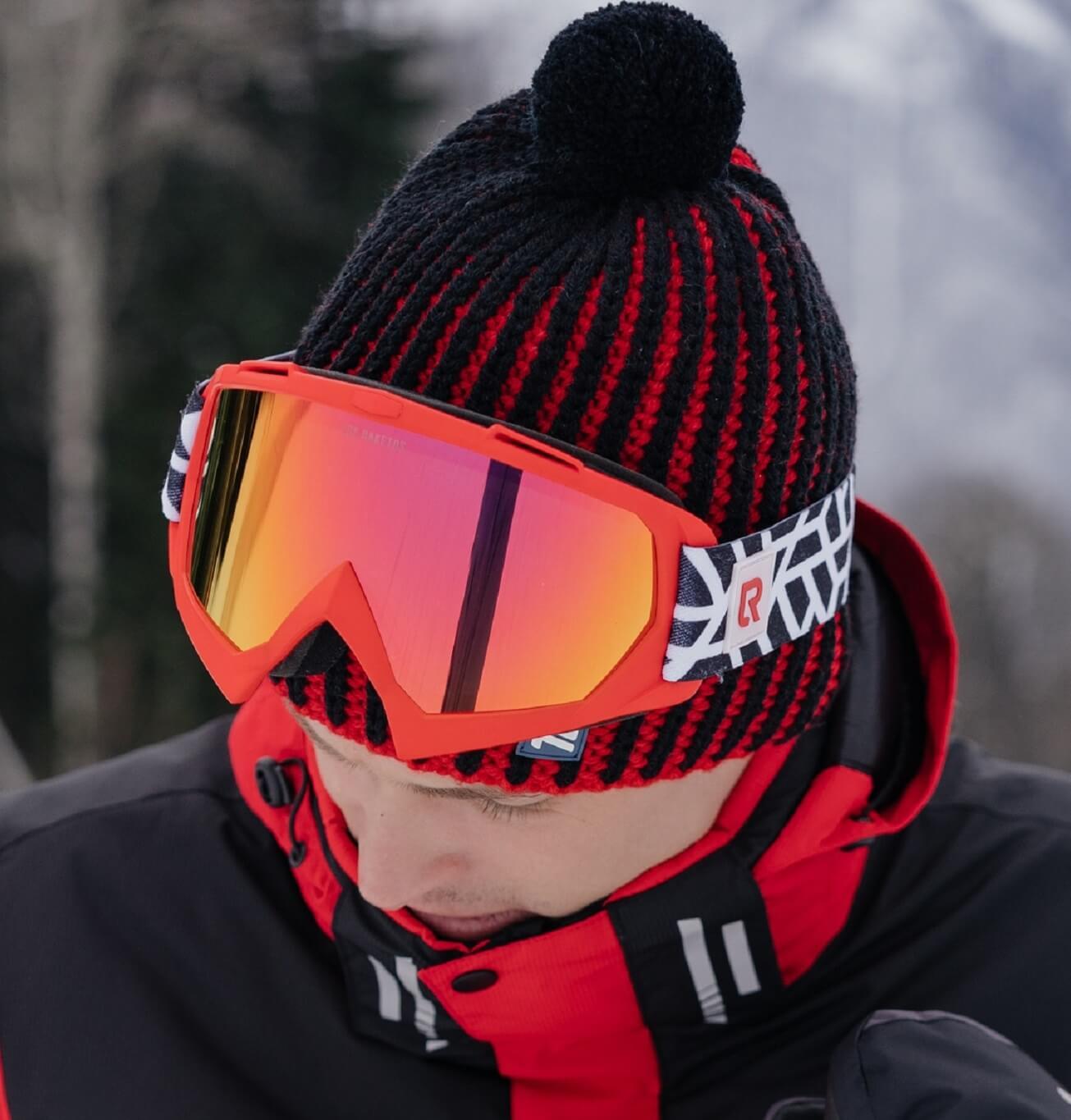 Вязаная шапка с шерстью Nordski Wool black-red - 5