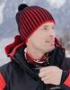 Вязаная шапка с шерстью Nordski Wool black-red - 6