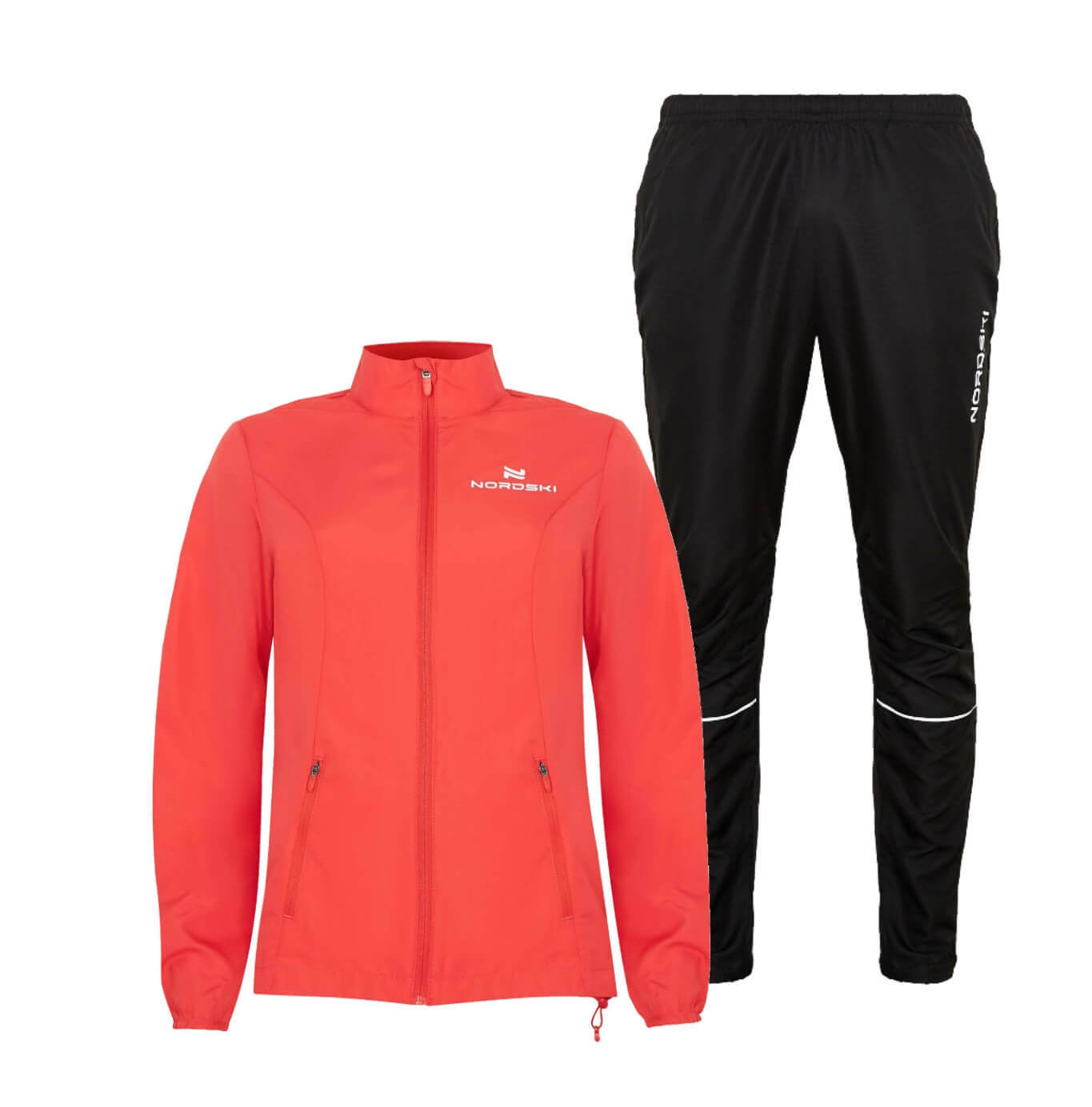 Nordski Jr Motion Run костюм для бега детский red-black