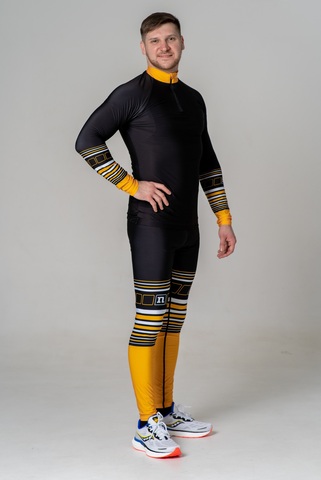 Гоночный лыжный костюм Noname On the Move Race 22 унисекс black-yellow