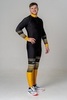 Гоночный лыжный костюм Noname On the Move Race 22 унисекс black-yellow - 1