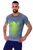 Мужская спортивная футболка Brubeck Running Air серая - 1