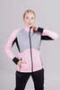Женская куртка для лыж и бега зимой Nordski Hybrid pink-grey - 1