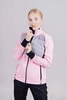 Женская куртка для лыж и бега зимой Nordski Hybrid pink-grey - 4