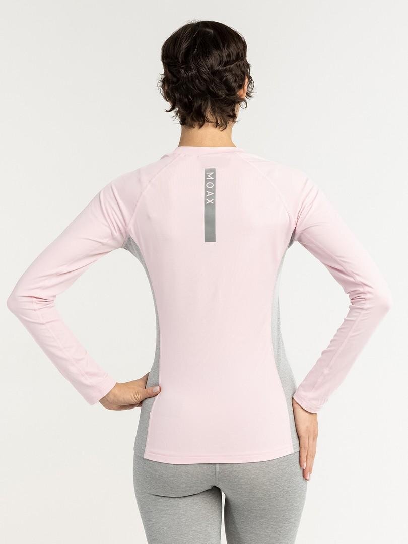 Женская терморубашка с длинным рукавом Moax Comfort Warm розовая - 5