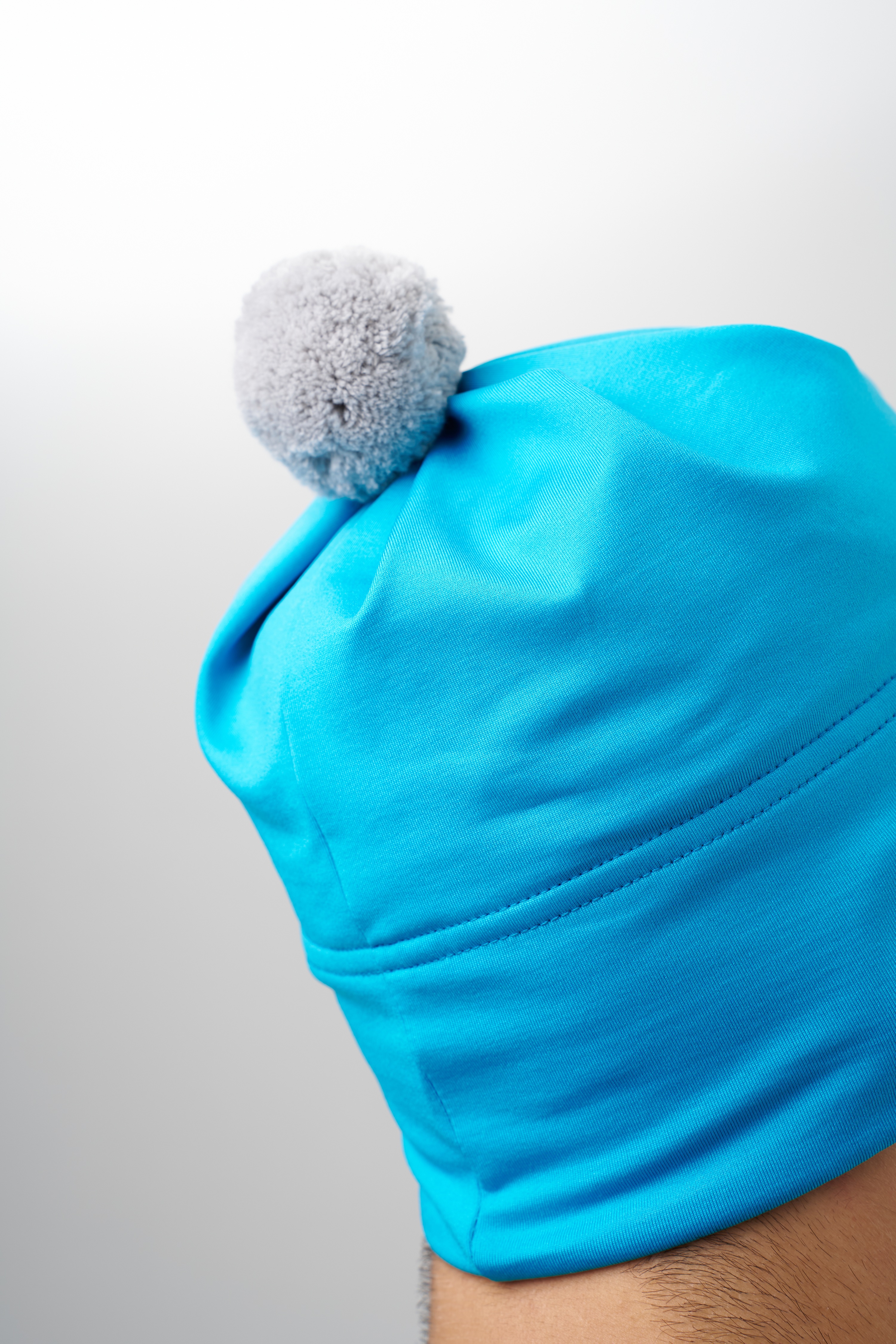 Тренировочная шапка с помпоном Nordski Train light blue - 11