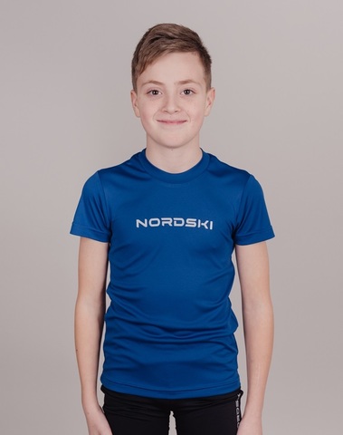 Nordski Jr Logo футболка детская navy