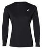 Asics Silver Ls Top женская рубашка для бега черная - 1