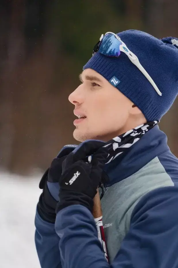 Мужская куртка для лыж и бега зимой Nordski Hybrid Pro blue-ice mint - 12