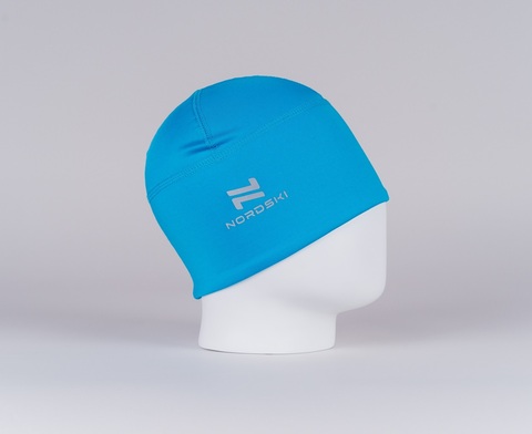 Детская тренировочная шапка Nordski Jr Warm light blue