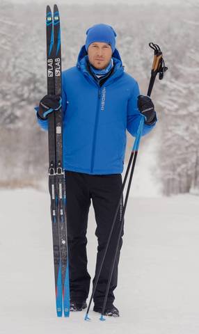 Nordski Montana Premium утепленный лыжный костюм мужской Blue-Black