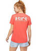 Asics Katakana Ss Top футболка для бега женская коралловая - 2