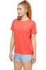 Asics Katakana Ss Top футболка для бега женская коралловая - 3