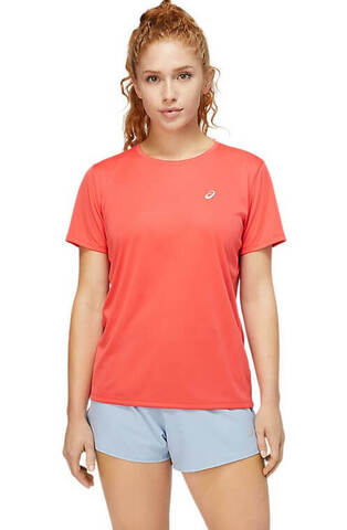 Asics Katakana Ss Top футболка для бега женская коралловая