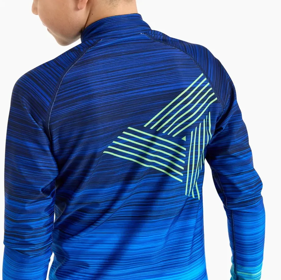Детский гоночный комбинезон Arswear Race Kids синий-лайм - 6