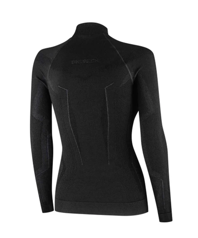 Женское теплое термобелье лонгслив Brubeck Extreme Merino черная