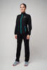 Nordski Motion куртка для бега женская Black/Light blue - 2