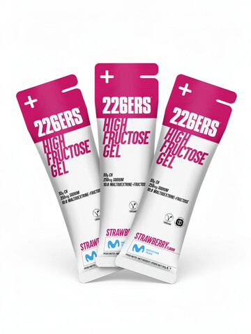Набор высокоэнергетических гелей с фруктозой 226ERS High Fructose 80 г клубника