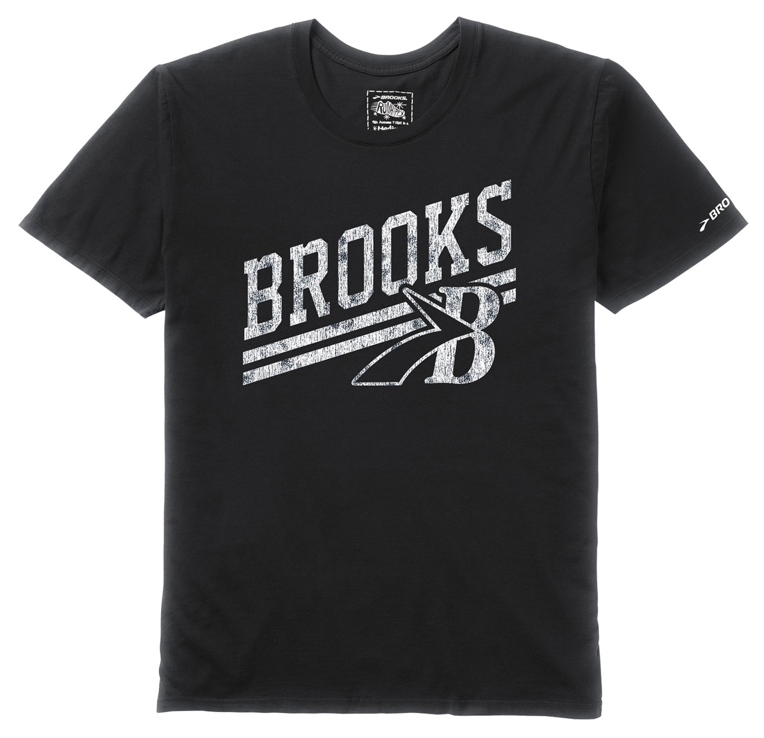 Футболка мужская Brooks Heritage Ss черная