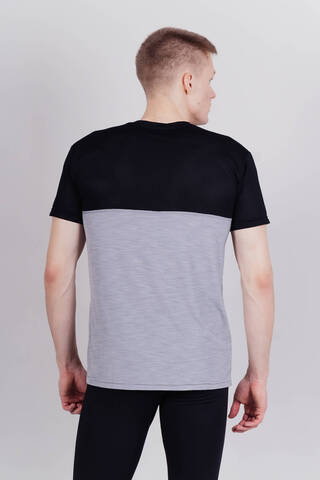 Мужская футболка для бега Nordski Pro Energy grey-black